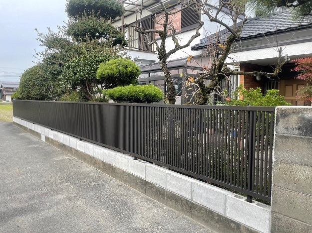 軽量アルミフェンス完成